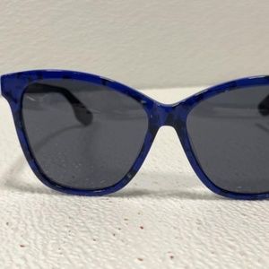 Women McQueen Sun Glass Frames in Blue Cat Eye Design Accessories